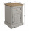 Mercers Furniture Corona Grey Wax Medium Pot Cupboard Bedside 1 Door Solid Wood Pine 4