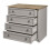 Mercers Furniture Corona Chest of Drawers 4 Drawer Grey Wax Small Solid Pine 3