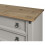Mercers Furniture Corona Chest of Drawers 4 Drawer Grey Wax Small Solid Pine 4