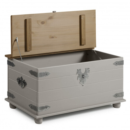 Mercers Furniture Corona Grey Wax Blanket Box Solid Wood Pine Bedroom Furniture 2