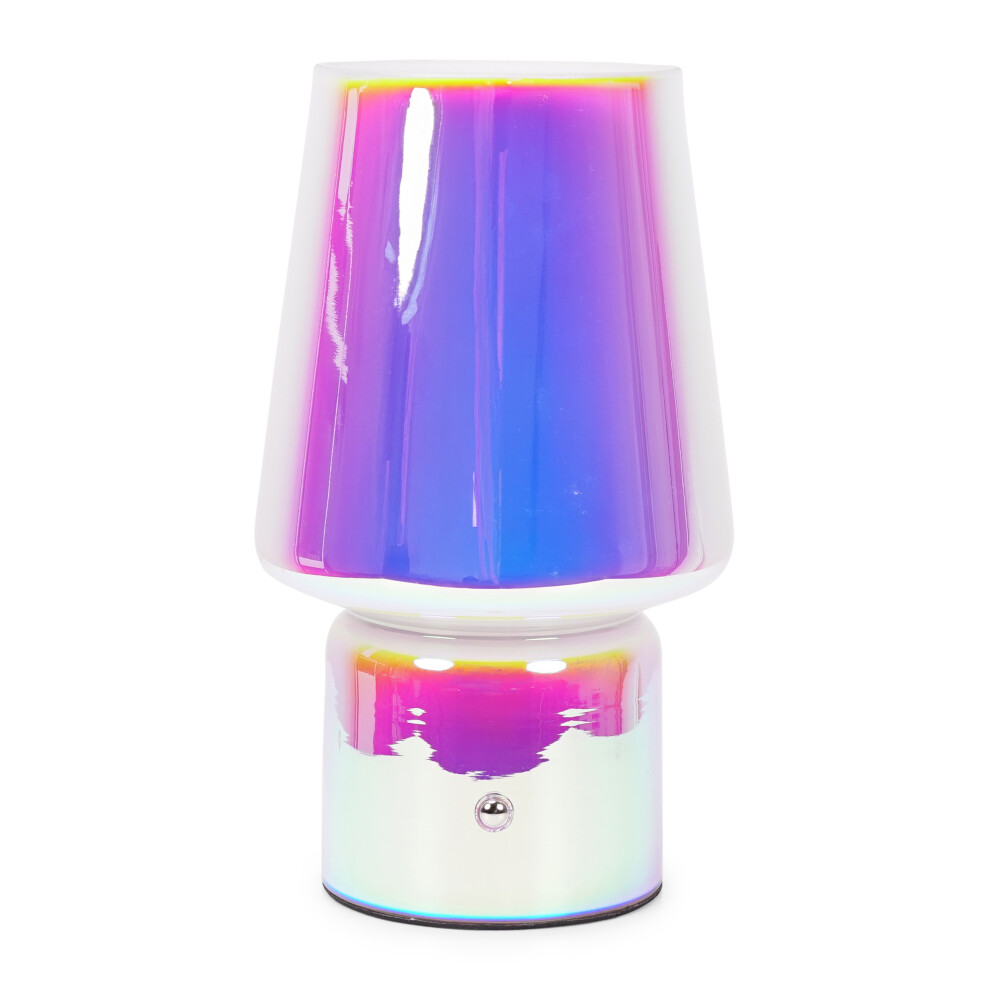 Hanya Glass Rechargeable LED Portable Touch Table Lamp