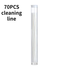 (70 pieces) Pierced Ear Cleaning Set Solution Peach Flavor Floss Cotton Thread Ear Hole Aftercare Tool Kit