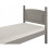 Mercers Furniture Corona Grey Wax 3'0" Single Low End Bed Frame Pine 3
