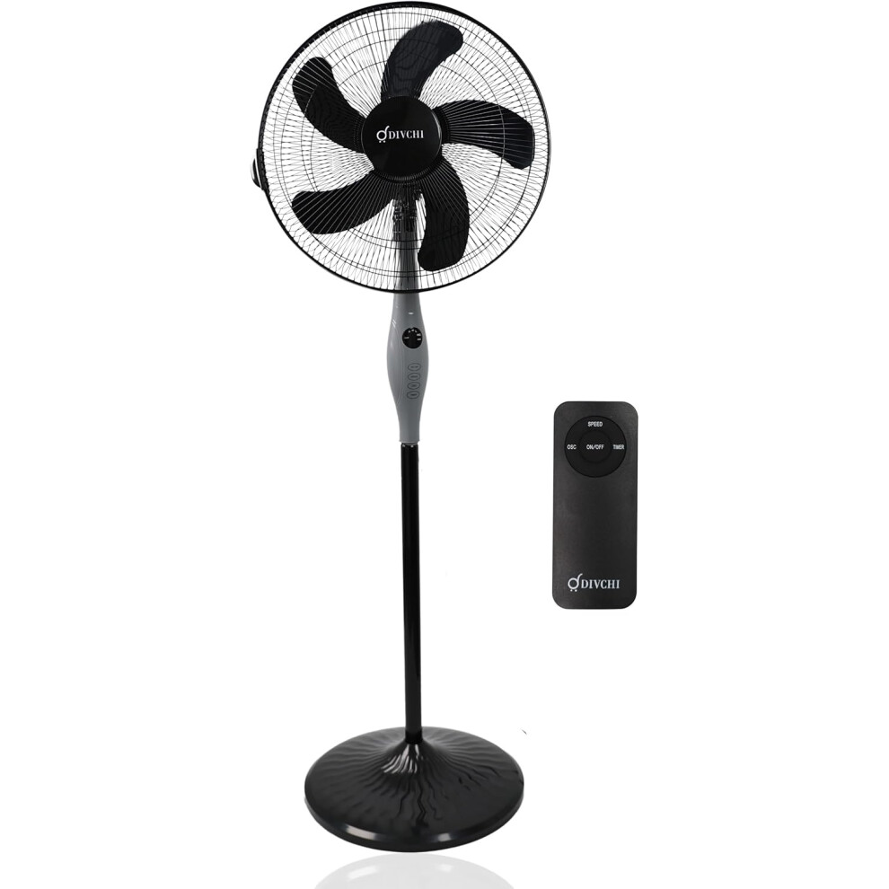18 Inch Oscillating Pedestal Fan With Remote Touch Screen Cooling Fan
