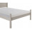 Mercers Furniture Corona Grey 4'6" Double Low End Bed Frame Solid Wood Pine Wooden 5
