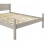 Mercers Furniture Corona Grey 4'6" Double Low End Bed Frame Solid Wood Pine Wooden 8