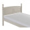 Mercers Furniture Corona Grey Wax 4'6" Double High End Bed Frame Solid Wooden Pine 3