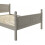 Mercers Furniture Corona Grey Wax 4'6" Double High End Bed Frame Solid Wooden Pine 5