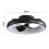 Living And Home Ceiling Fan with Lights Dimmable LED Reversible 3 Blades 6 Speed with Remote Control Black 7