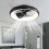 Living And Home Ceiling Fan with Lights Dimmable LED Reversible 3 Blades 6 Speed with Remote Control Black 2