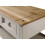 Mercers Furniture Corona Grey Wax 2-Drawer Coffee Table: Solid Pine, Hand-Waxed Grey Finish with Metal Handles 4