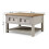 Mercers Furniture Corona Grey Wax 2-Drawer Coffee Table: Solid Pine, Hand-Waxed Grey Finish with Metal Handles 5