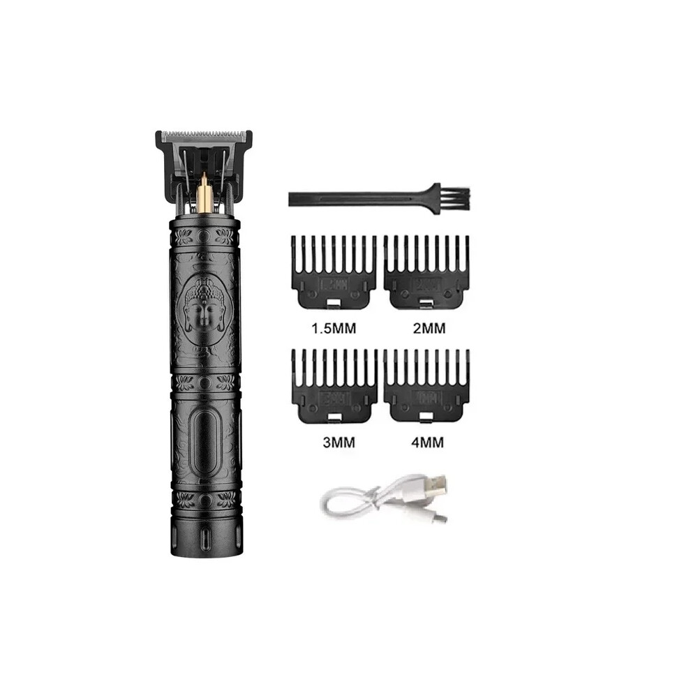 Skesrjtop Black ( Buddha) Hair Clipper Beard Shaving Body Hair Trimmer Clippers Electric Hair Cutting Machine