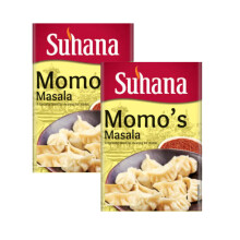 (Pack of 2, Suhana Momos Masala 100g Box) Suhana Spices Mix Powder (Box) - Speeds Up Cooking