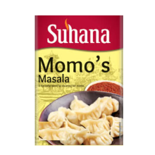 (Pack of 1, Suhana Momos Masala 100g Box) Suhana Spices Mix Powder (Box) - Speeds Up Cooking