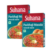 (Pack of 2, Suhana Pav Bhaji Masala 100g Box) Suhana Spices Mix Powder (Box) - Speeds Up Cooking