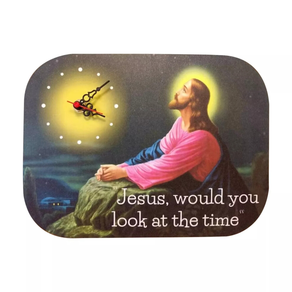 (A, One Size) Funny Wall Clock Jesus, Jesus Wall Clock, Jesus Would You Look at The Time Gift