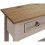 Mercers Furniture Corona Console Table Grey 2 Drawer Solid Wood Pine Wooden Hallway 4
