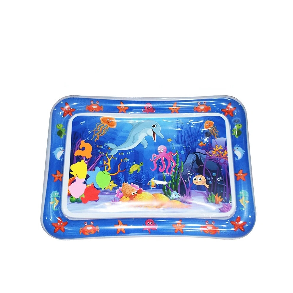 (J) Inflatable Tummy Time Mat Premium Baby Play Mat Inflatable Water Cushion Interactive Baby Toys Mdsrjone