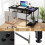 Casart 120CM Computer Desk with Power Outlet Office Workstation W/ CPU Stand 7