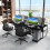 Casart 120CM Computer Desk with Power Outlet Office Workstation W/ CPU Stand 5