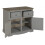 Mercers Furniture Corona Grey Wax 2 Door Sideboard Solid Wood Pine Cabinet 3