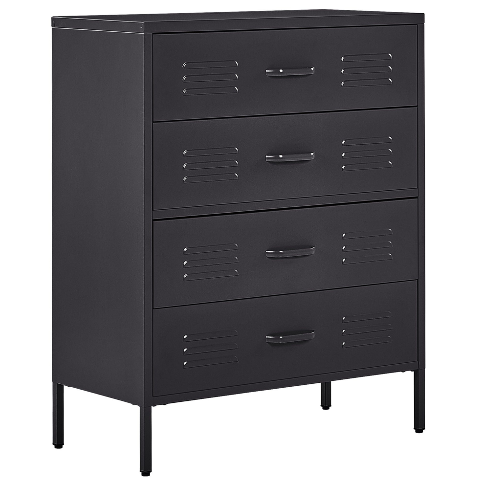 Chest of Drawers ENAGO Metal Black