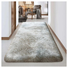 (Light Grey- Tye Dye, 60 x 220 cm) Non-Slip Runner Rugs Bedroom Living Room Door Mats