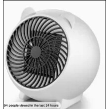 Portable PTC Ceramic Space Heater with Thermostat - 220V Mini Electric Heater