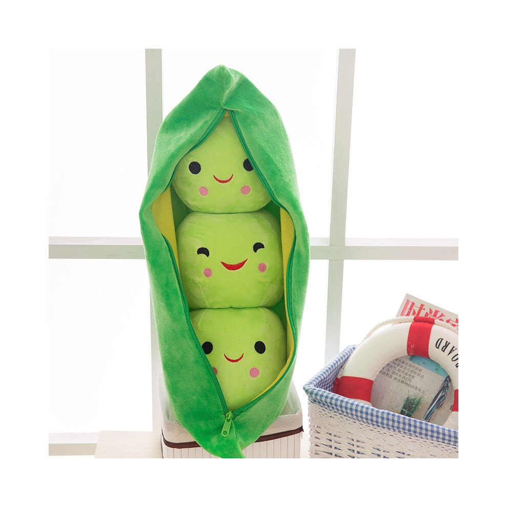 Skesrjtop (, 40Cm) Pea Pods Plush Toy Doll Cute Couple Bean Sleeping Pillow Lover Holiday Gift Green