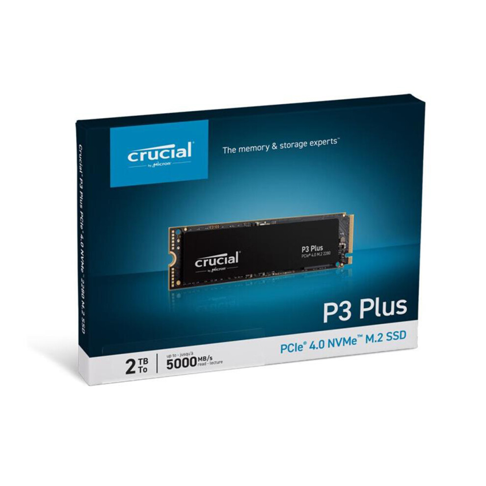 Yingruida Crucial Solid State Drive P3 PLUS 2TB PCI Express 4.0 x4 M.2 2280 bulk