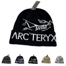 (Light Grey) Arcteryx Bird Unisex Winter Beanie Skull Hat Stretch Headwear Outdoor Travel Cap