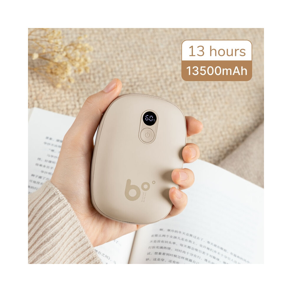 (13500Mah Hand Warmer) Usb Power Bank Rechargeable 3S Instant Heat Portable Electric Hand Heater 9374252597337