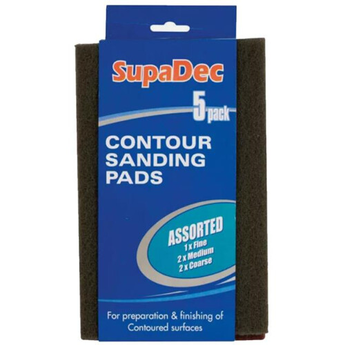 DIY Decorating Contour/Sanding Coarse Pads Assorted Assorted 5 Pack