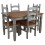 Mercers Furniture Corona Grey Wax 4'0" Dining Table & 4 Chairs 3