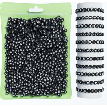 Letter Beads for Friendship Bracelets Jewelry Making kit, 800 Pieces 28 Styles Assorted Alphabet Preppy Beads for Teen Girl Gifts
