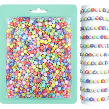 800 Pieces Letter Beads Kit, 28 Styles Friendship Bracelets Jewelry Making, Assorted Alphabet Beads Colorful Smiley Face Beads Heart Beads for Teen Gi