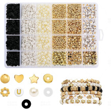 2580pcs Friendship Bracelet Kit?Bracelet Making kit,Clay Beads for Bracelet Making,Gold Letter Beads for Bracelets Making Kit? Pearl Beads for Jewelry