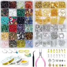 Jewelry Making Kit for Adults - 1760 PCS Crystal Beads for Jewelry Making, Jewelry Making Supplies with 960 PCS Crystal Beads, 800 PCS Jewelry Finding