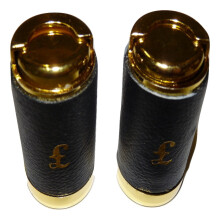 (2 Holders) 1 LEATHER BOUND COIN HOLDERS
