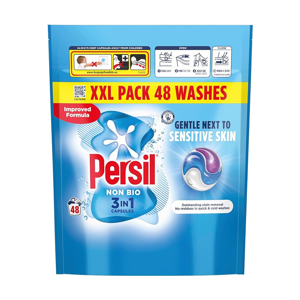 Persil Non Bio 3 In 1 Washing Capsules 48 Washes