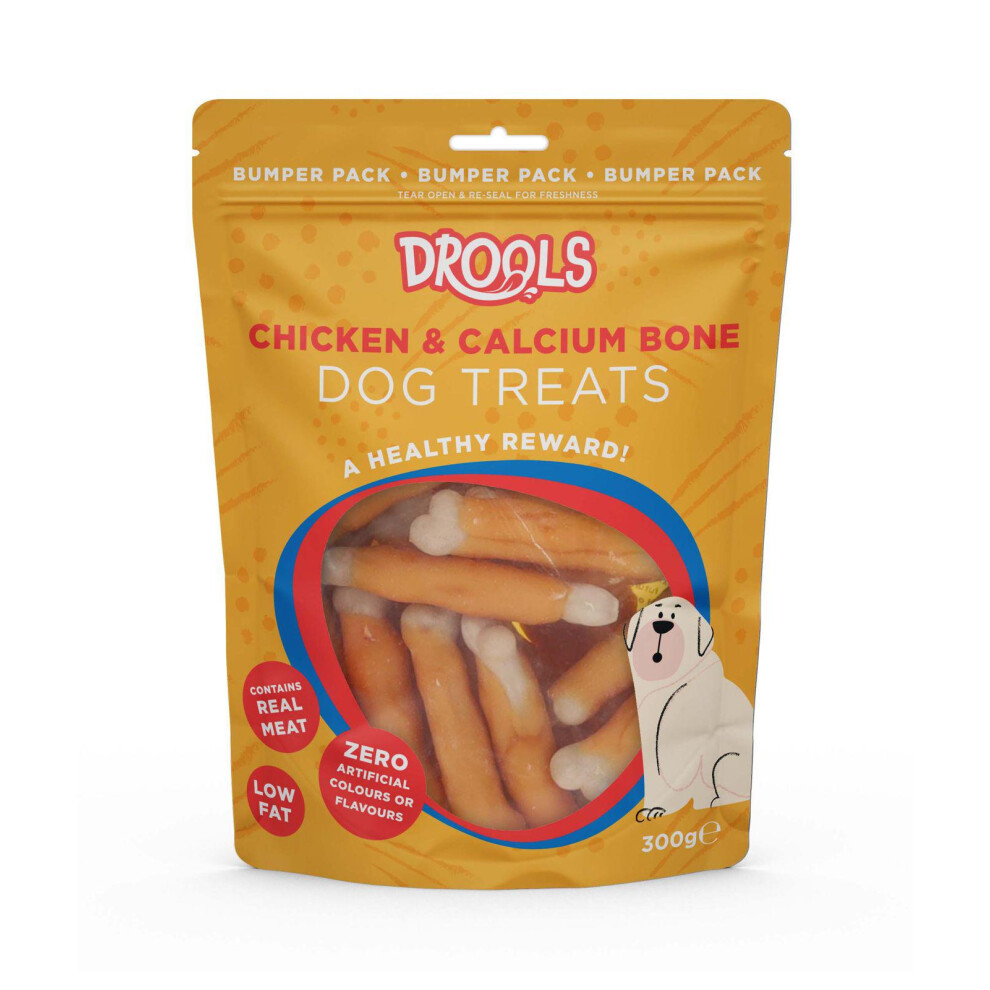 Drools Jumbo Pack 300g Chicken & Calcium Bone Dog Treat