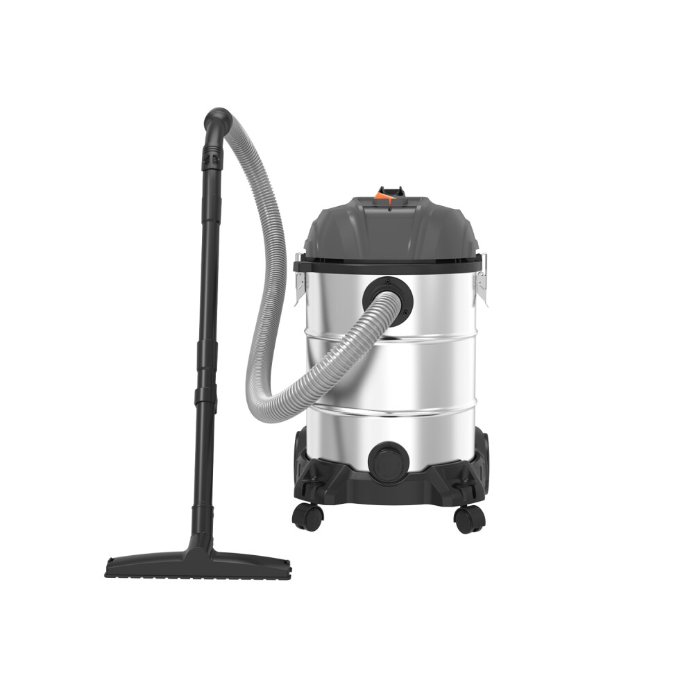 GEEPAS 30L Wet & Dry Drum Vacuum Cleaner - 1400W, HEPA Filter