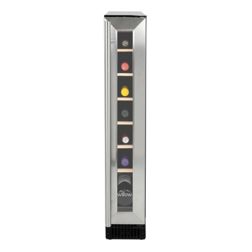 Willow W15WCSS Wine Cooler in Stainless Steel, 7 Bottles