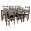 Mercers Furniture Corona Grey Wax 6'0" Dining Table & 6 Chairs Solid Pine 3