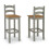 Mercers Furniture Corona Grey Bistro Table 2 Barstools Set Tall High Kitchen Breakfast Bar 5