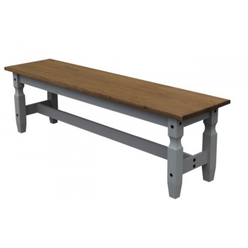 Mercers Furniture Corona Grey Wax 5'0" Bench 2