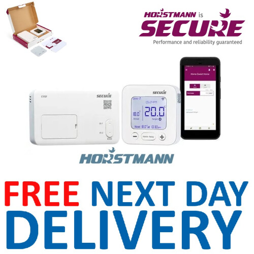 Horstmann C1727 2-Channel Smart Central Heating Programmer - Replaces C17/C27, Bluetooth/App Enabled - 2-Zone Control 1