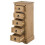 Mercers Furniture Corona Narrow 5 Drawer Bedside Cabinet Solid Wood Mexican Pine 2