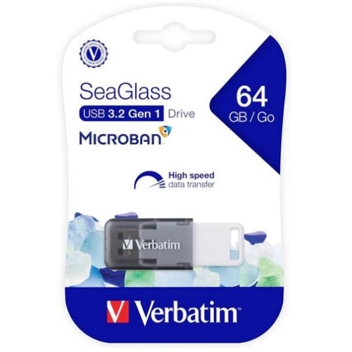 Verbatim Verbatim SeaGlass USB 2.0 drive 64GB